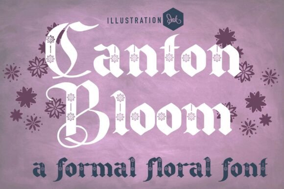 Canton Bloom: A Formal Floral Font for Prestige