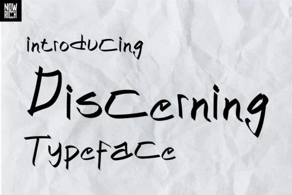 Discerning: A Bold Font for Modern Branding