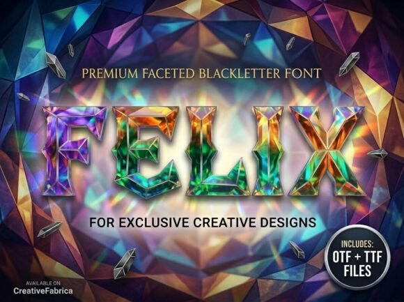 Felix: A Shattered Crystal Approach to Display Typography