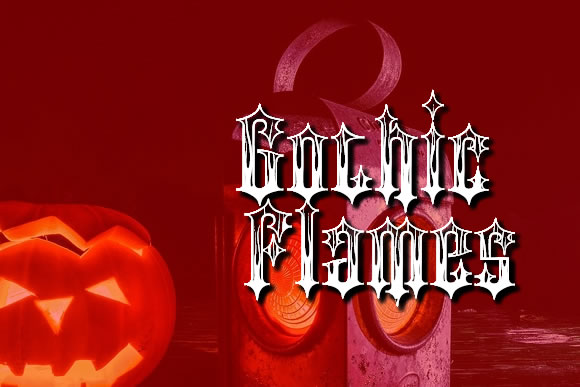 Gothic Flames: A Bold Blackletter for Modern Design
