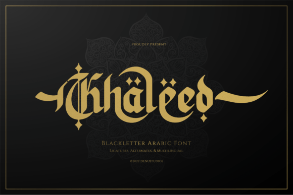 Khaleed: Where Gothic Strength Meets Arabic Flow