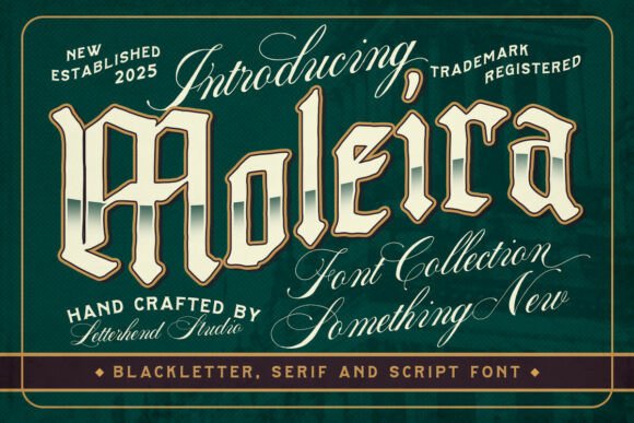 Moleira: The Blackletter Display Font for Bold Branding