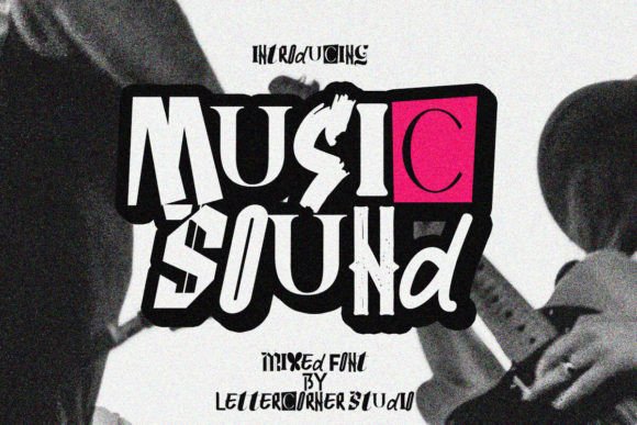 Music Sound: The Retro Collage Typeface for Bold Branding