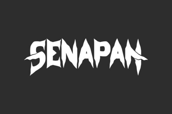 Senapan: Command Authority with Fierce Blackletter Design
