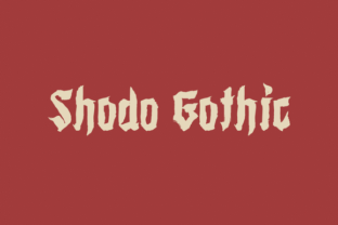 Shodo Gothic: Merging Western Black Letter and Asian Calligraphy