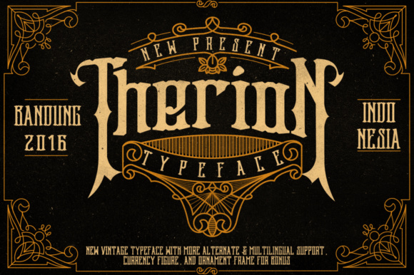 Therion: A Display Font with Antique Soul