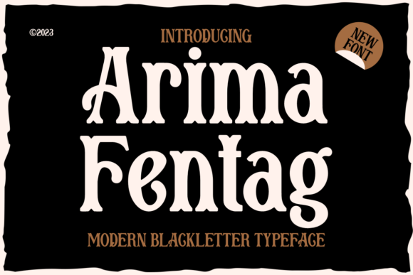 Unleashing Timeless Drama with the Arima Fentag Typeface